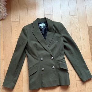 Derek Lam Double Breasted Blazer in Army/ Olive Green 💚